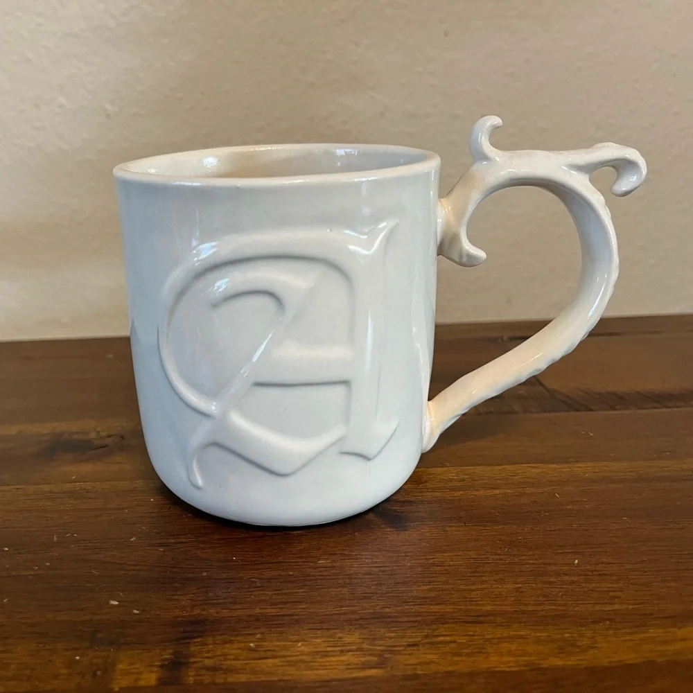 Pottery Barn Monogram A Mug